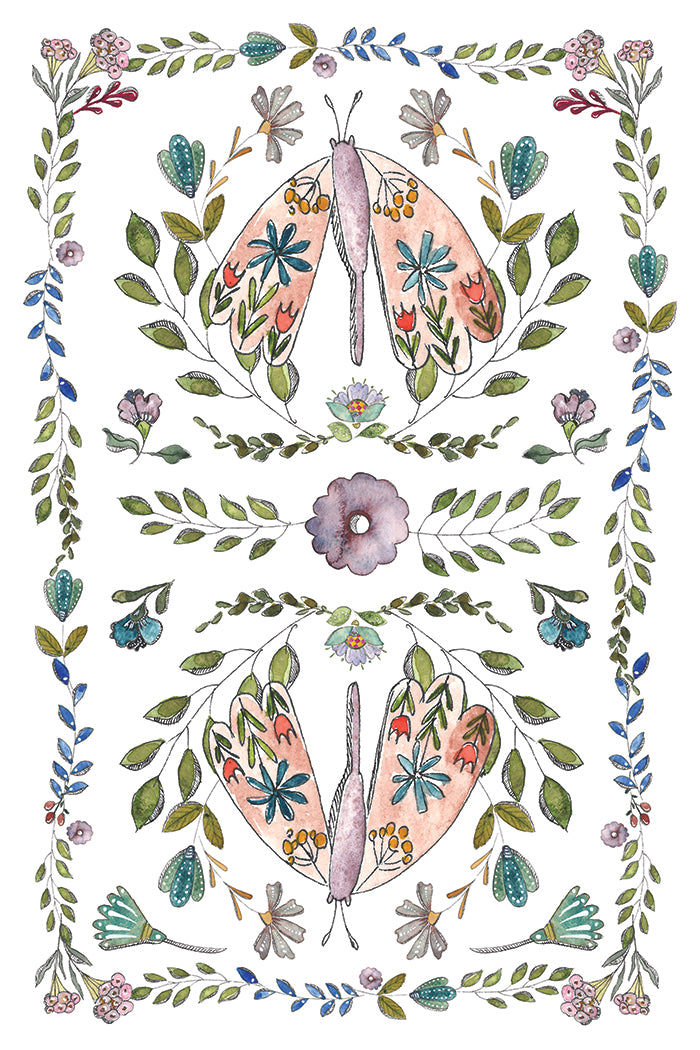 Fern Fables IOD Transfer (8×12″ pad-8 sheets )