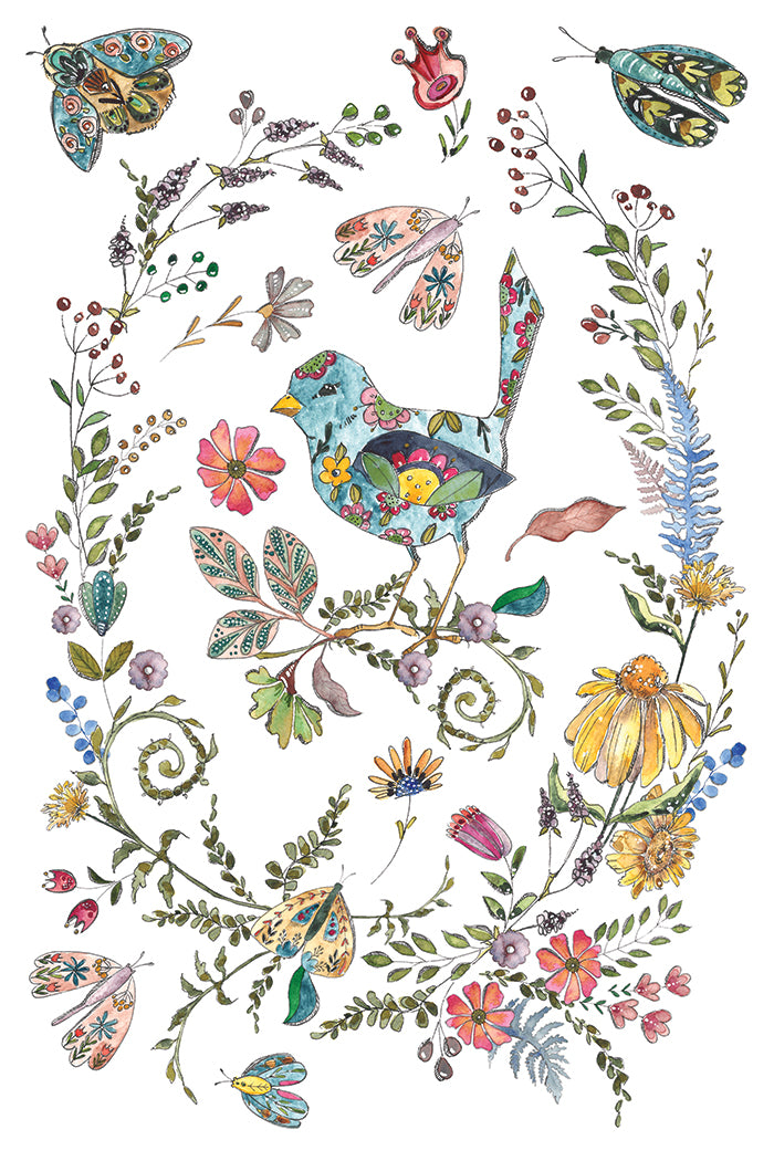 Fern Fables IOD Transfer (8×12″ pad-8 sheets )