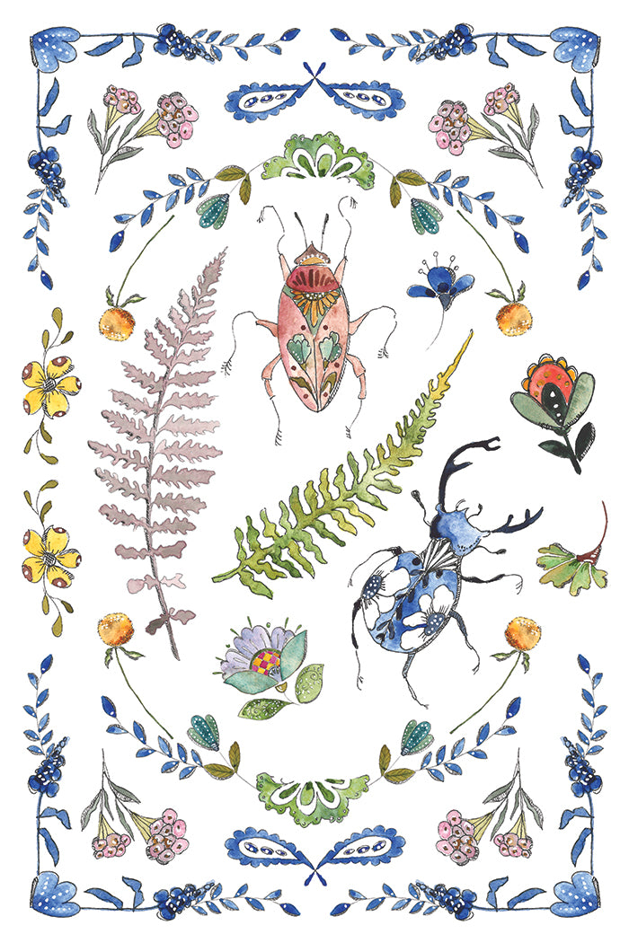 Fern Fables IOD Transfer (8×12″ pad-8 sheets )