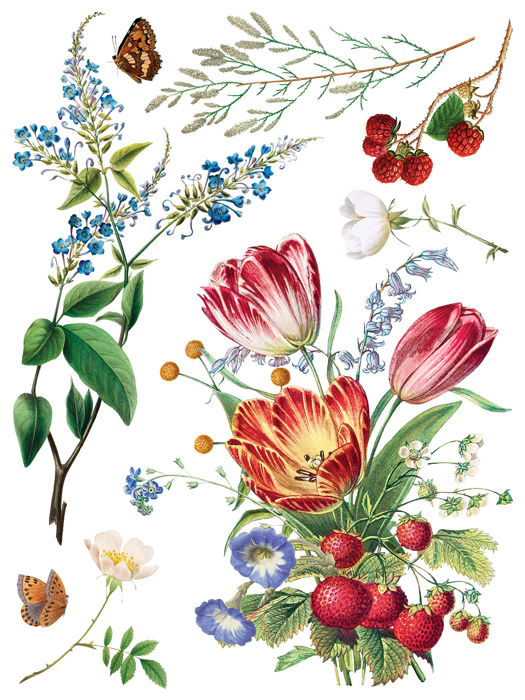 Marche Des Fleurs IOD Transfer (12″x16″ pad-8 sheets)