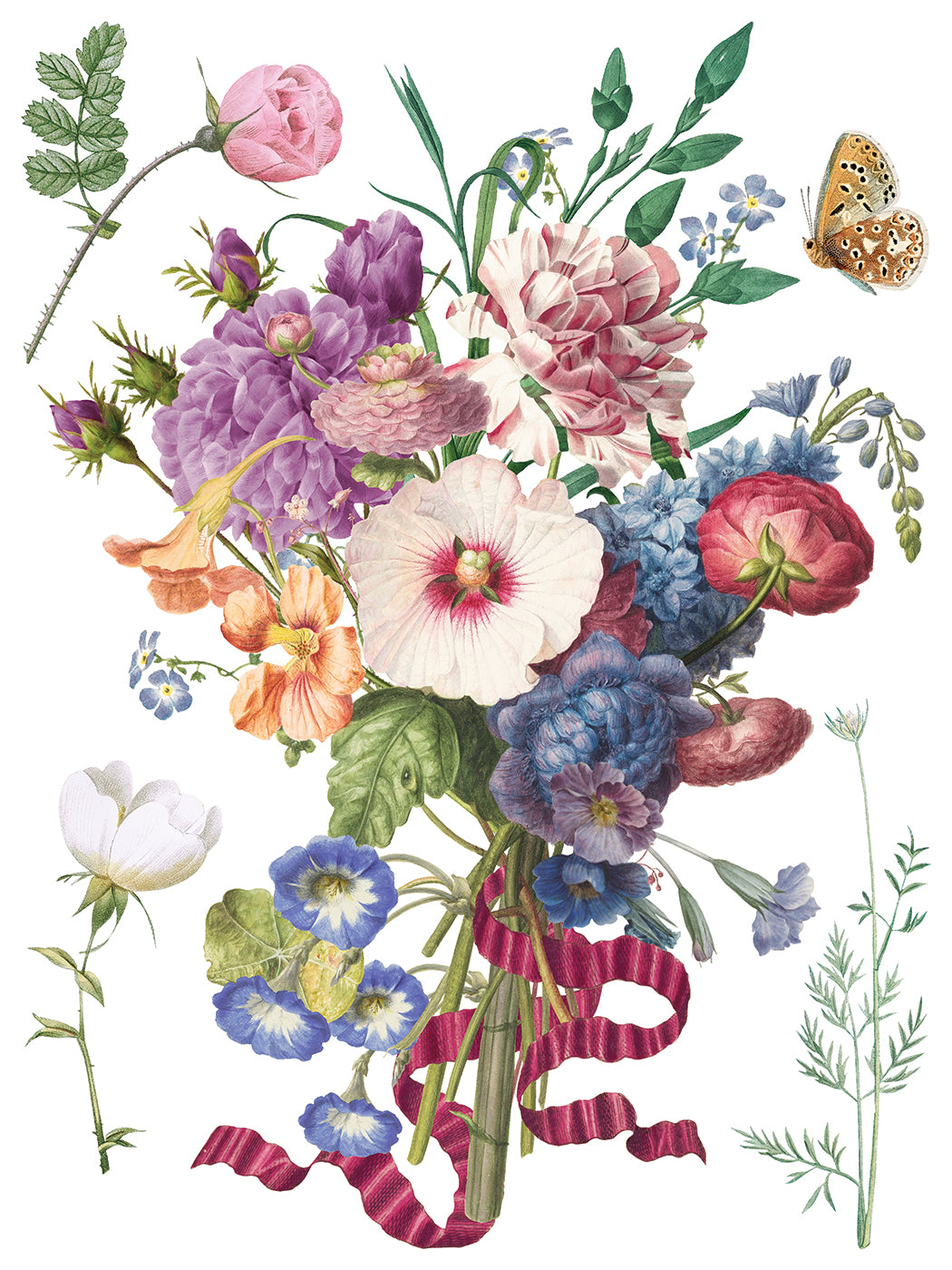 Marche Des Fleurs IOD Transfer (12″x16″ pad-8 sheets)
