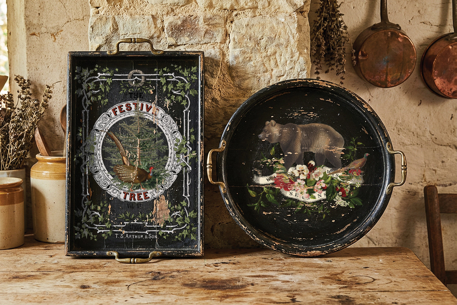 Stag Tavern IOD Transfer (8×12″ pad-8 sheets )