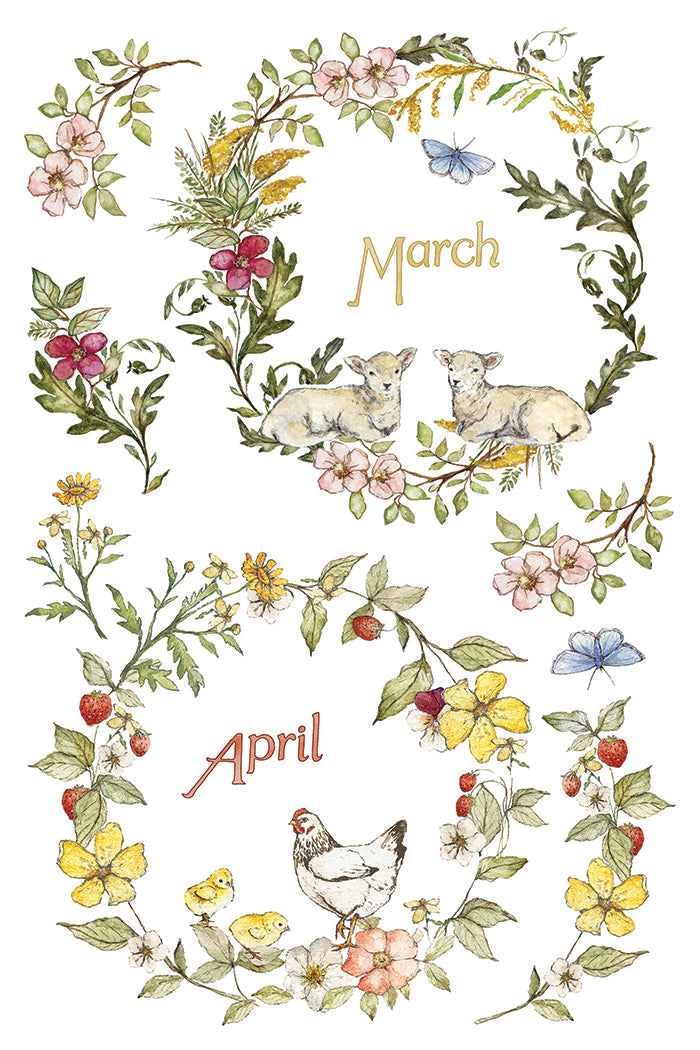 The Bramblewood Diaries IOD Transfer (8×12″ pad-8 sheets )