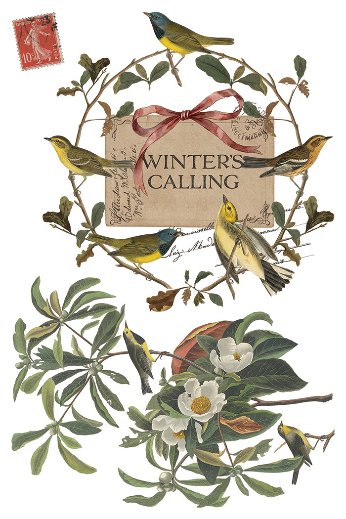 Winter's Calling IOD Transfer (8×12″ pad-8 sheets )