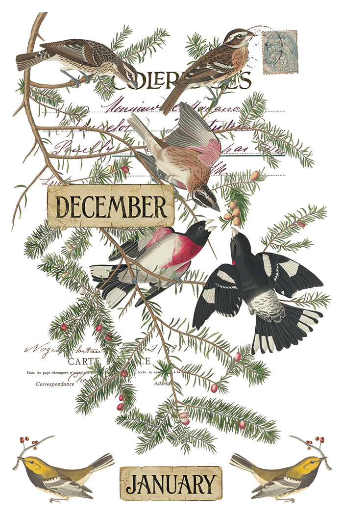 Winter's Calling IOD Transfer (8×12″ pad-8 sheets )