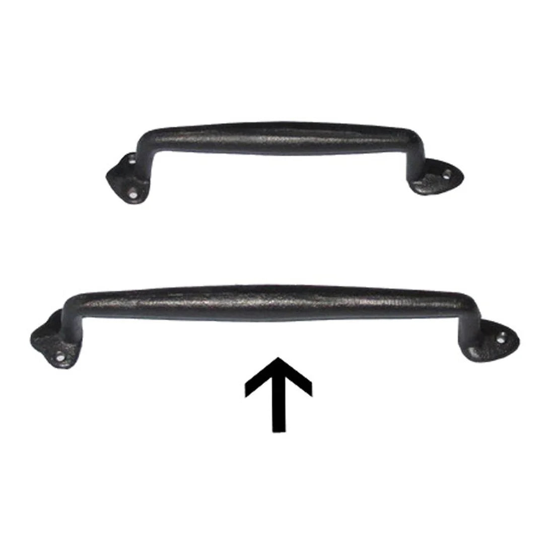 #136 Door Handle L, Cast Iron