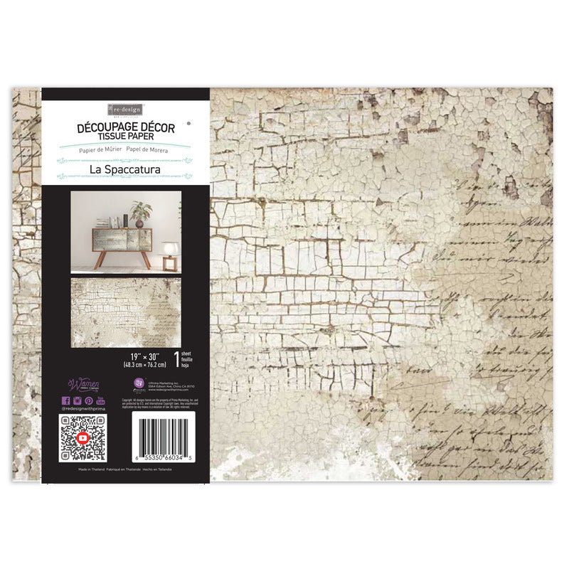 Redesign Decoupage Decor Tissue Paper, 19" x 30" - La Spaccatura