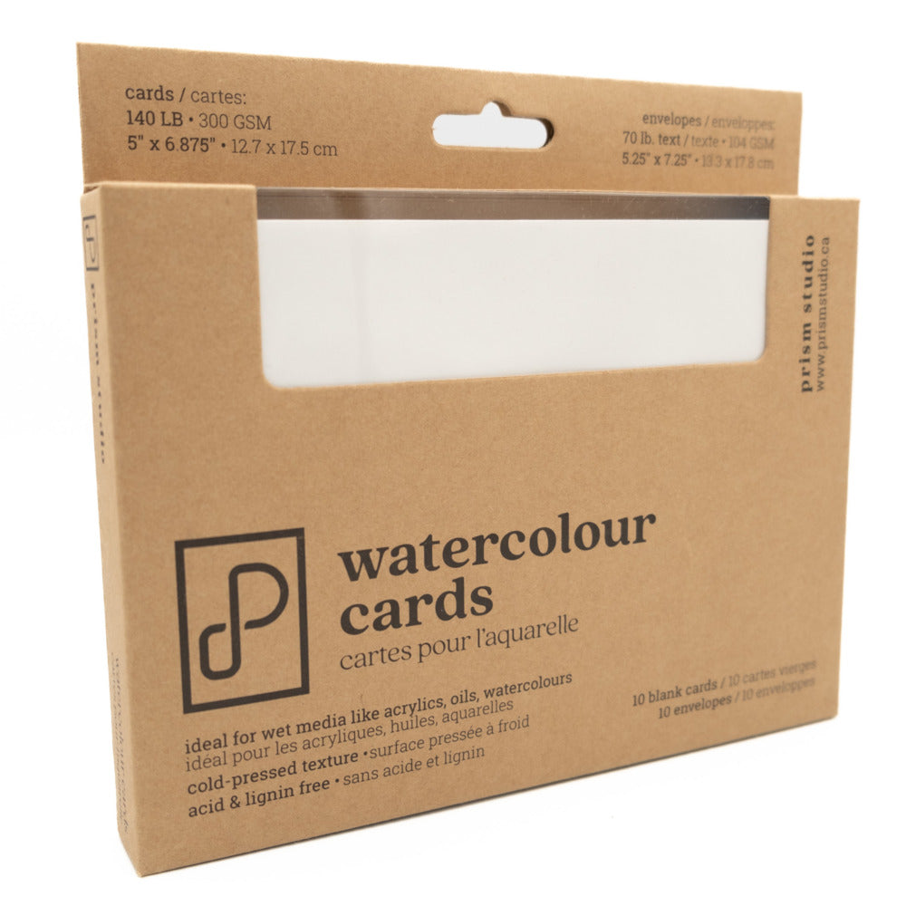 Watercolour Cards, 5" x 6.875" (10 Cards + 10 Envelopes)