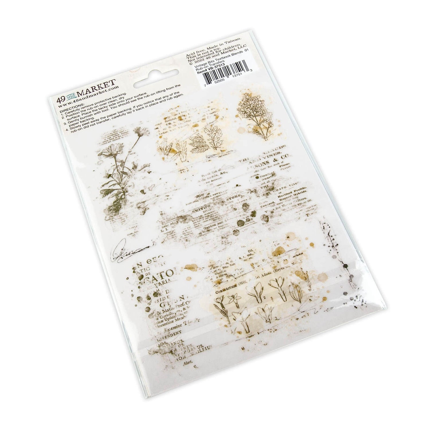 Essential Textbook Blends 01 Rub-On Transfers