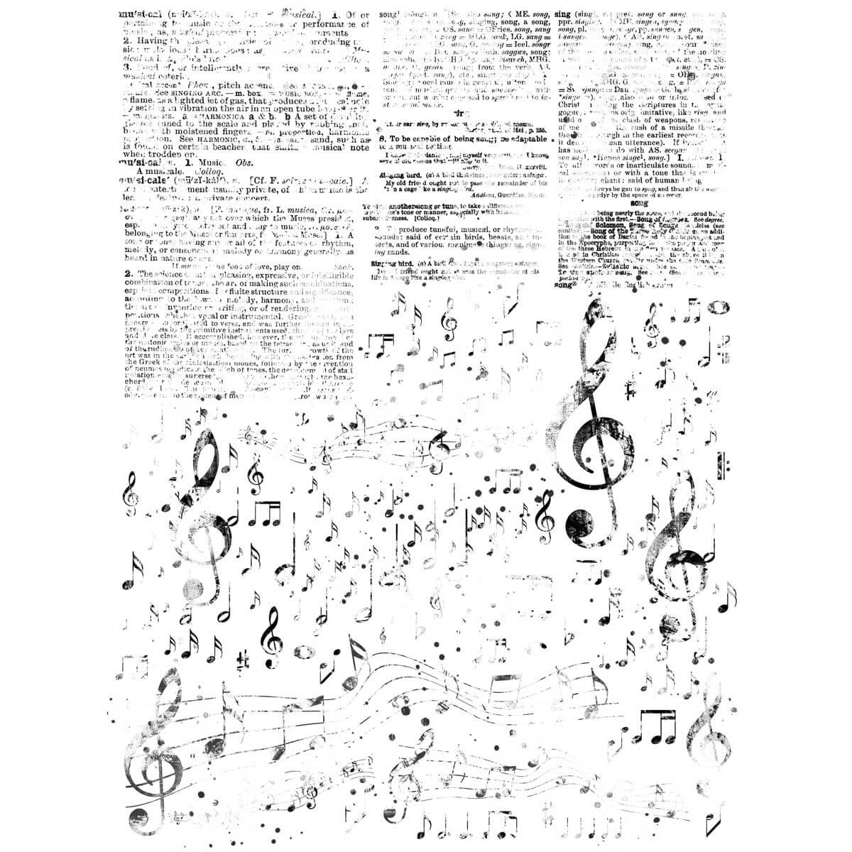 Essential Music Blends Rub-On Transfer