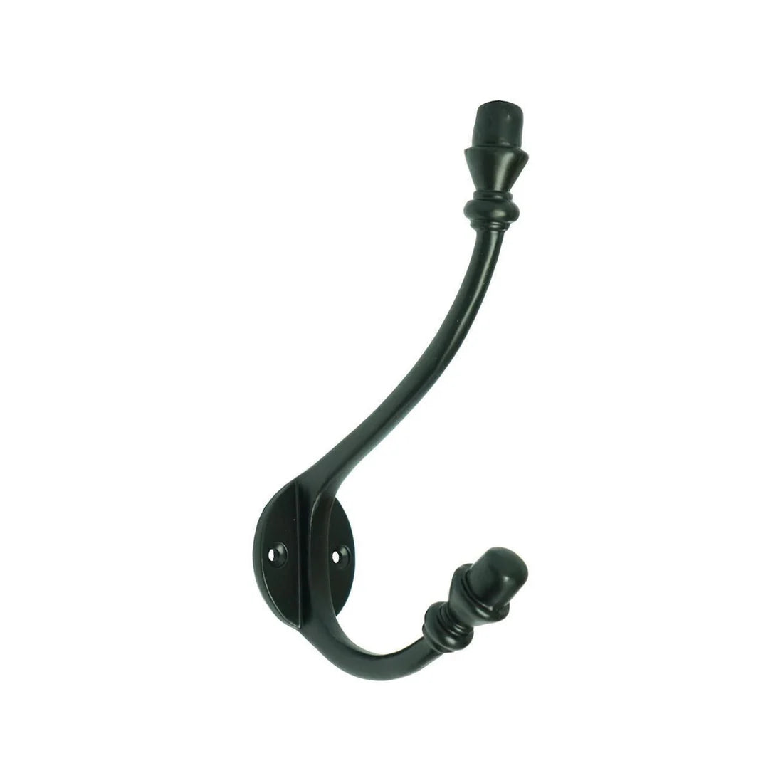 #129 Skinny Double Hook Black