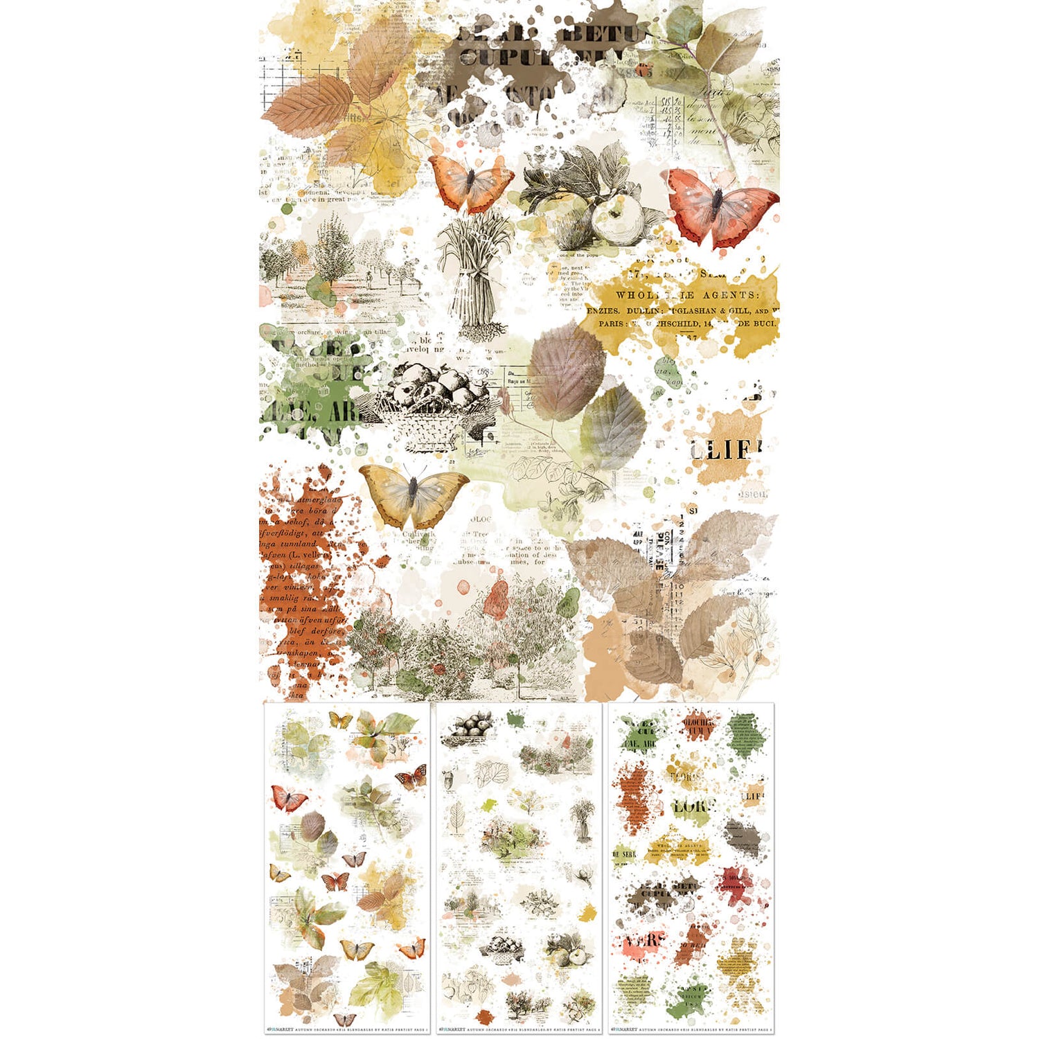 Vintage Orchard Blendable Rub-on Transfer S