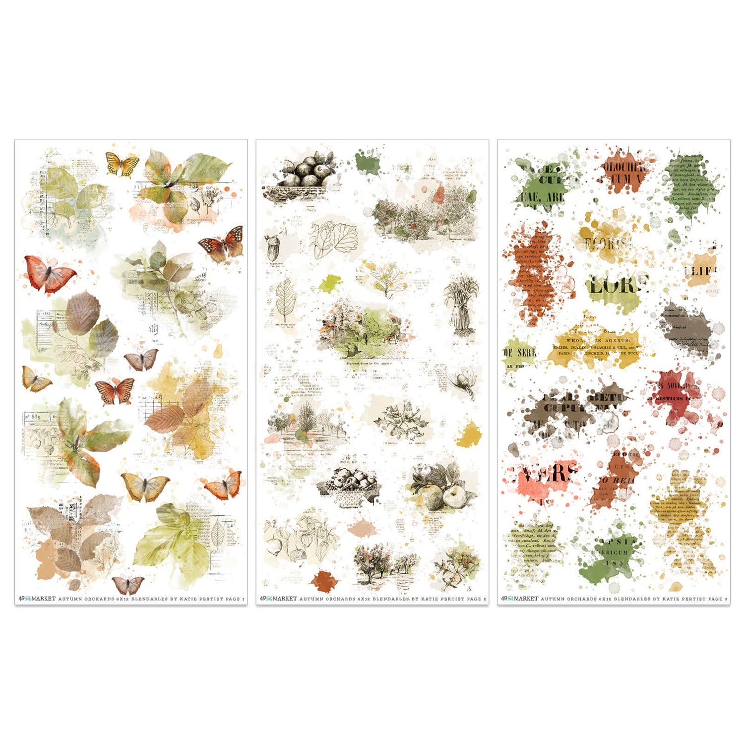 Vintage Orchard Blendable Rub-on Transfer S