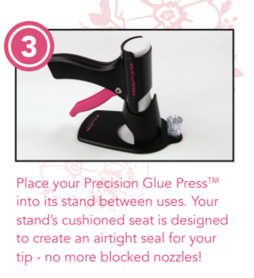PRECISION GLUE PRESS---no more dried GLUE bottle tips!