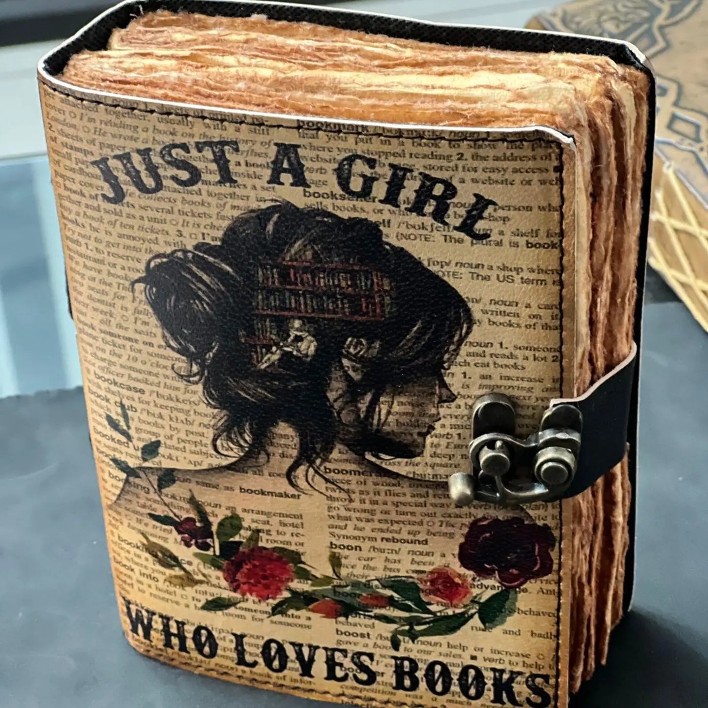 Just A Girl Who Loves Books – Uv Print Leather Journal