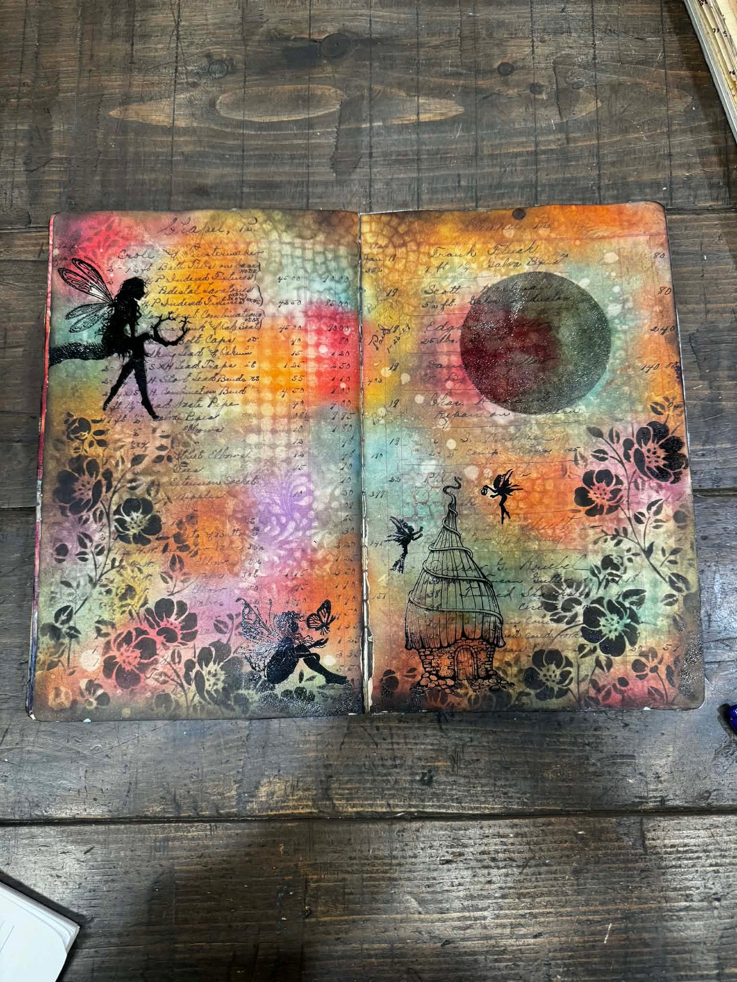 Workshop-Ledger Journal Mixed Media --April 26 @ 11AM (Read details in description)