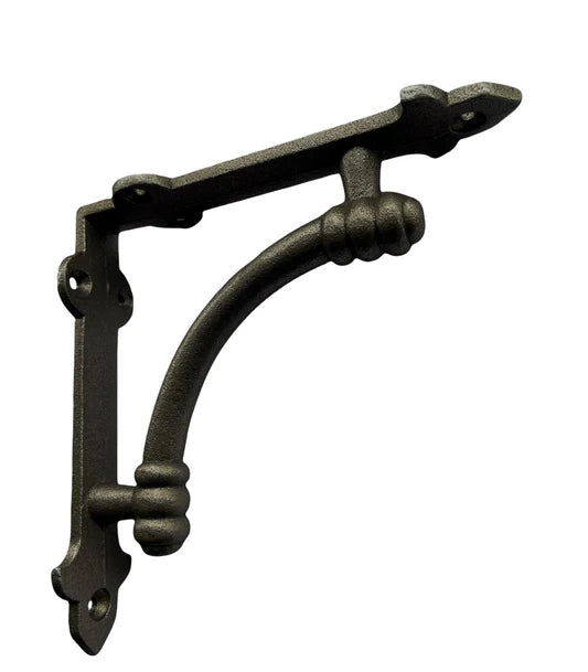 BRACKET Slim Halfround Bracket, 5 inch BLACK