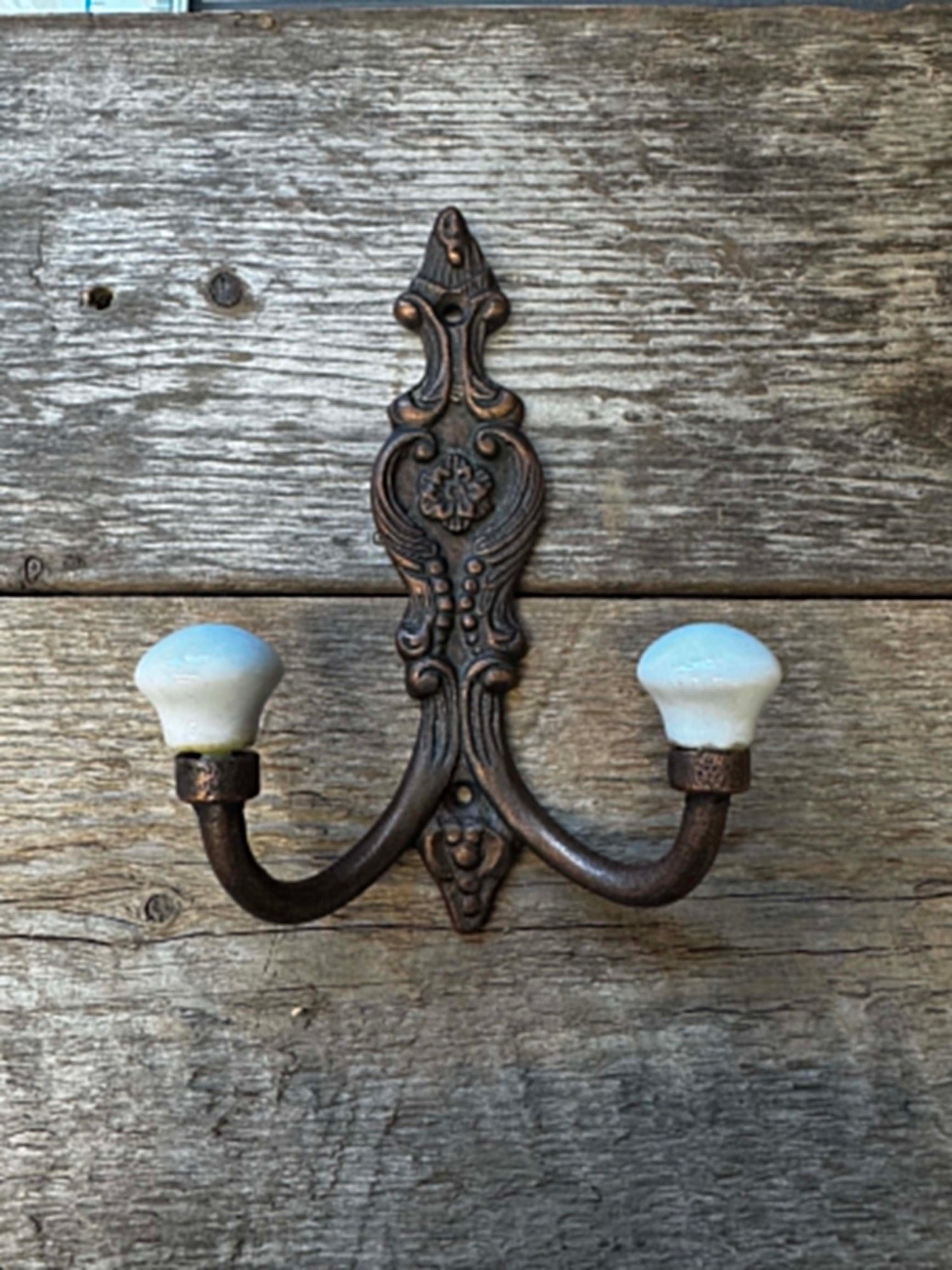 #63 HOOK ORNATE RUSTIC COPPER FINISH