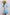 V-Neck 100%Tencel Chambray Tiered Dress VD81038A: Light Denim / L