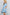 V-Neck 100%Tencel Chambray Tiered Dress VD81038A: Light Denim / S