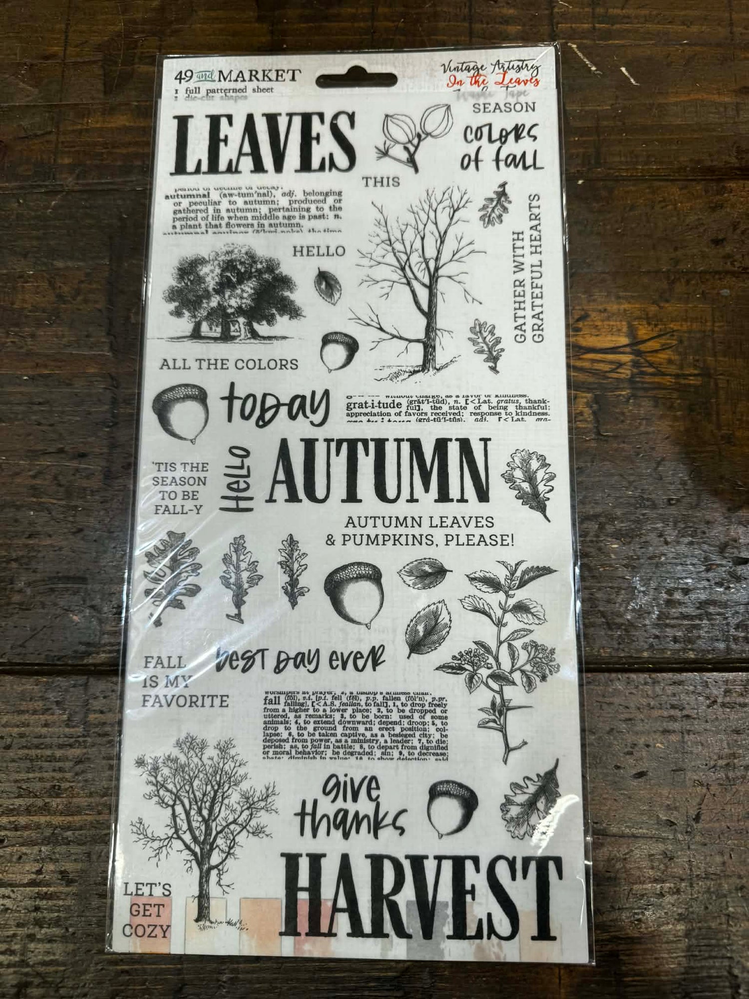 VINTAGE ARTISTRY IN THE LEAVES WASHI TAPE