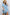 V-Neck 100%Tencel Chambray Tiered Dress VD81038A: Light Denim / L
