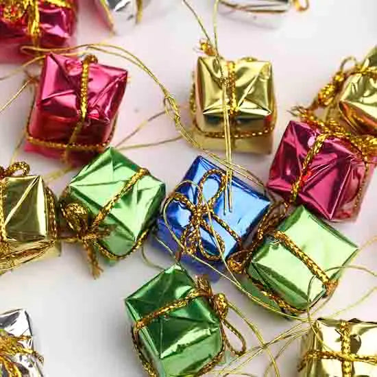1/2" Miniature Foil Gift Boxes - Pack of 24