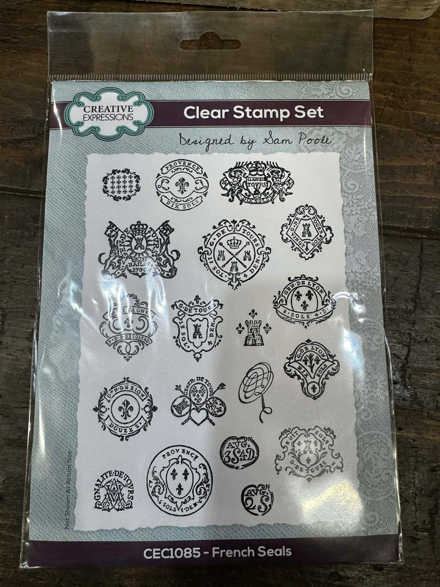 FRENCH SEALS-SAM POOLE CLEAR STAMP SET