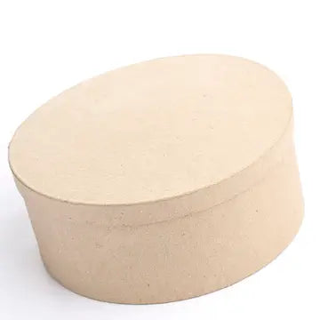 7" Round Paper Mache Box