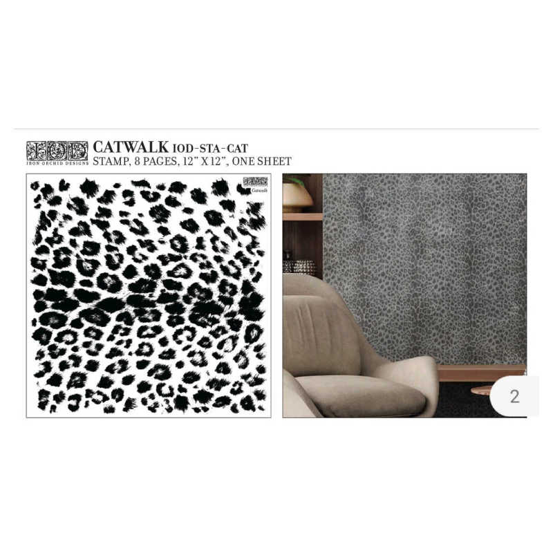 Catwalk IOD Stamp (12″x12″) RETIRING