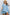 V-Neck 100%Tencel Chambray Tiered Dress VD81038A: Light Denim / L