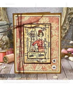WEATHERED TEXTILES Tim Holtz Cling Mount Stamps CMS023