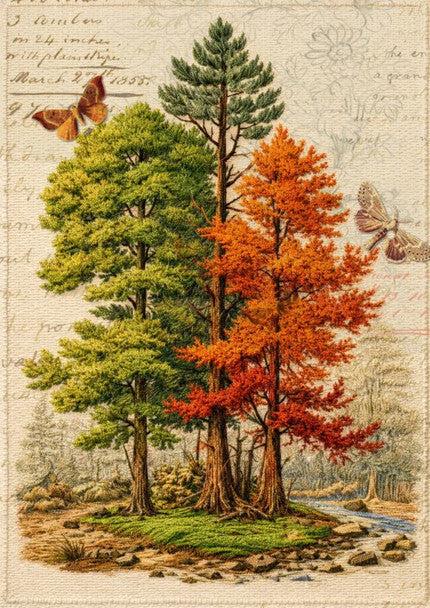 Woodland Afternoon - Harvest Field and Fiber - ellen j goods