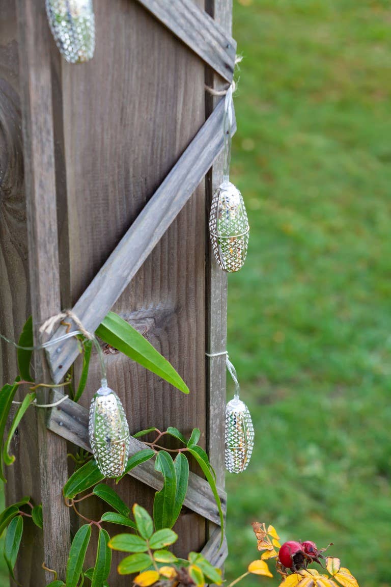 Marrakesh Metal Solar String Light - Silver Star