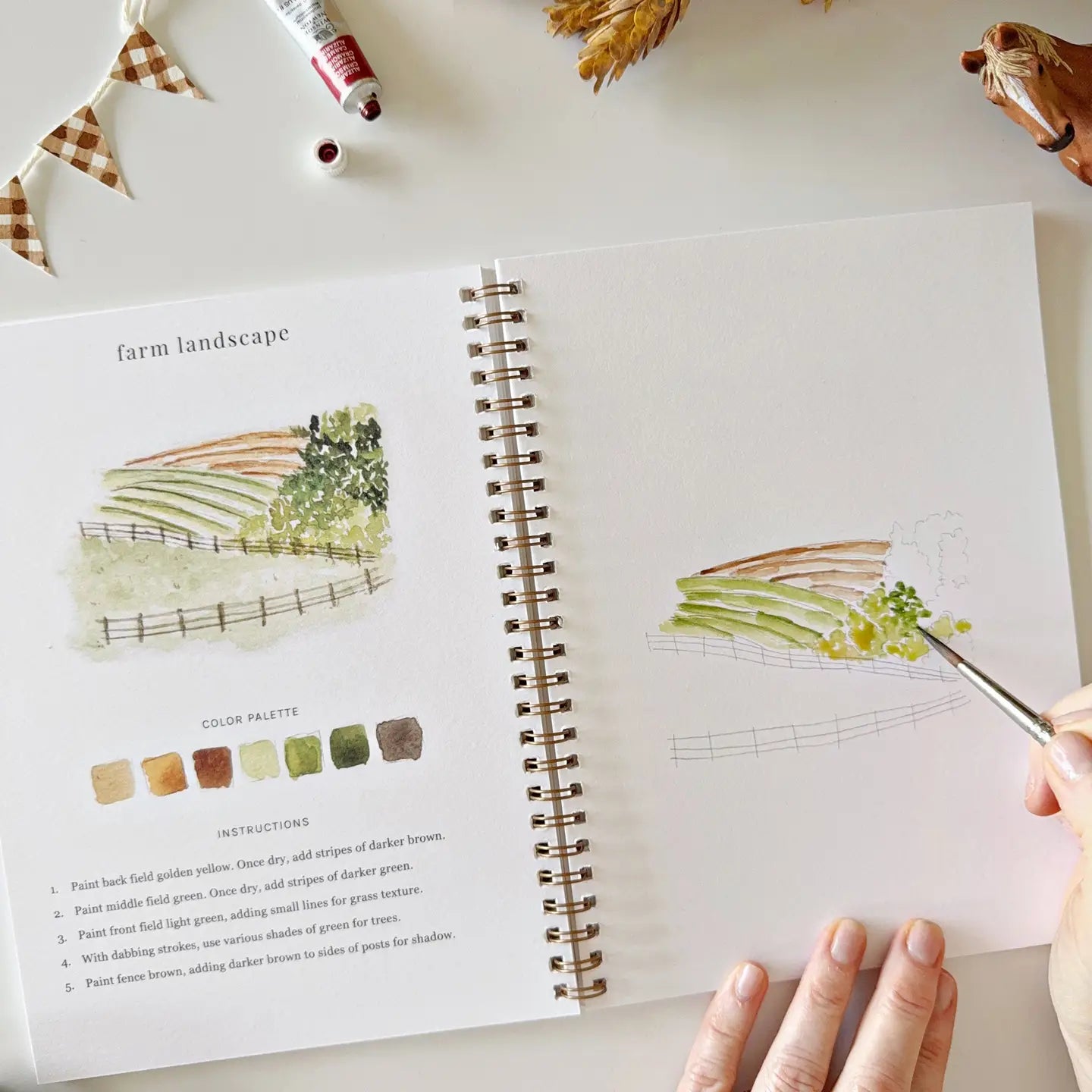 Emily Lex Water Colour Books-FARM