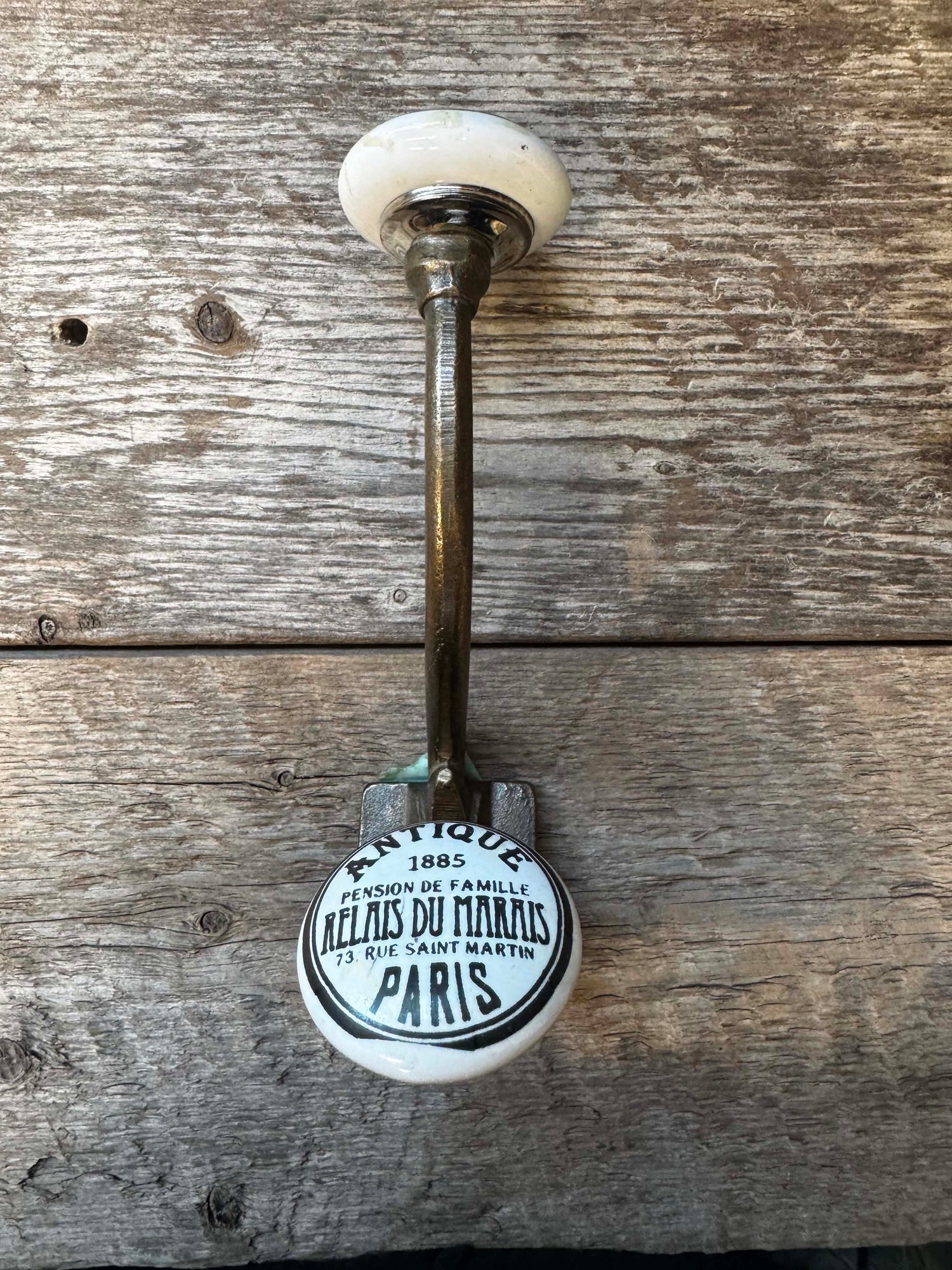 #44 HOOK -ANTIQUE PARIS ENAMEL