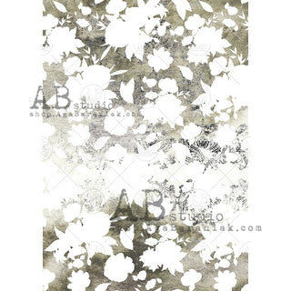 AB Studios Rice Paper A4 Botanic Negative Space 0680