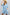 V-Neck 100%Tencel Chambray Tiered Dress VD81038A: Light Denim / S