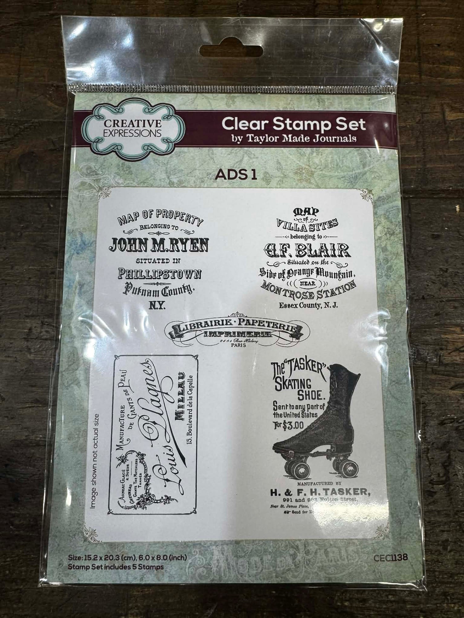 ADS 1-TAYLOR MADE JOURNALS CLEAR STAMP SET