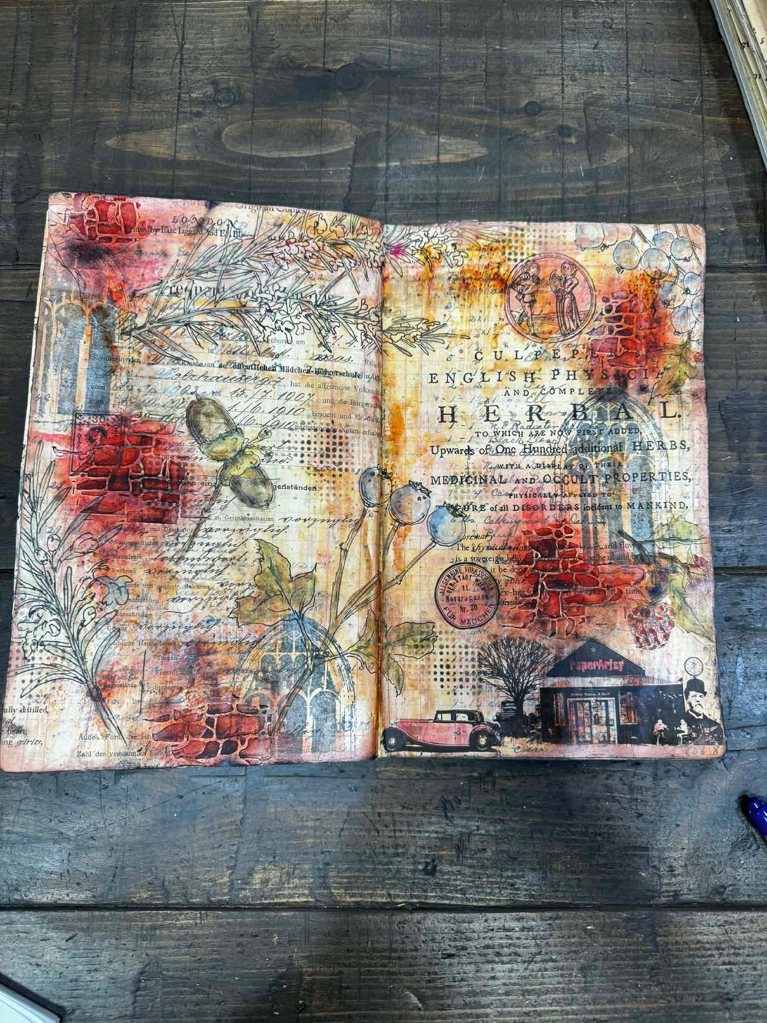 Workshop-Ledger Journal Mixed Media --April 26 @ 11AM (Read details in description)
