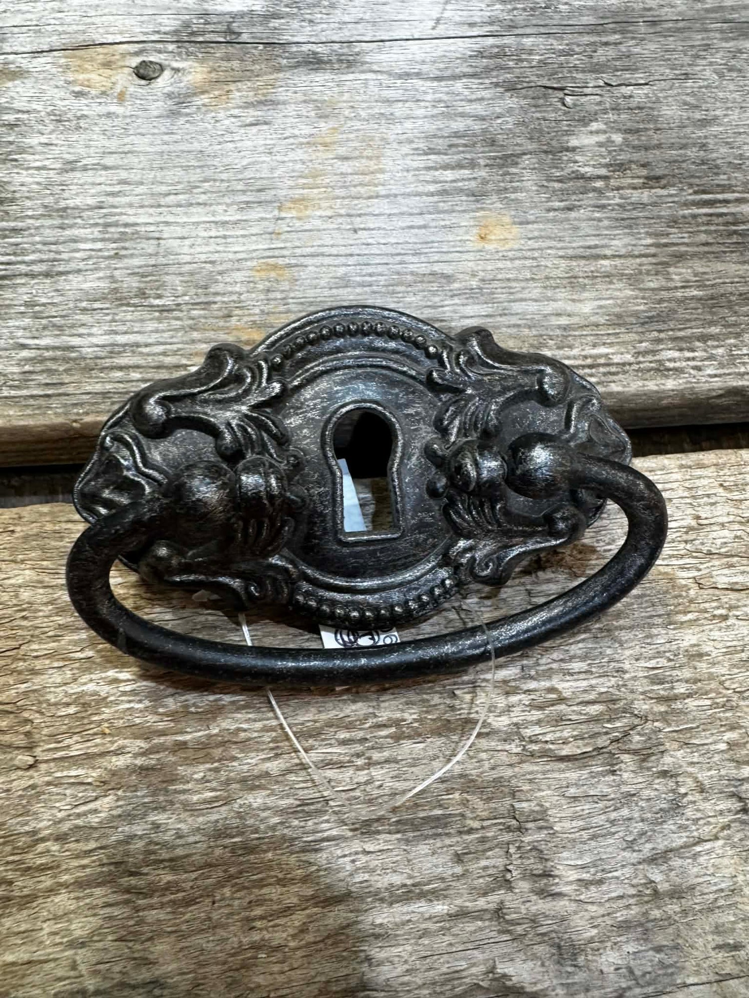 ORNATE DROP HANDLE ANTIQUE BLACK