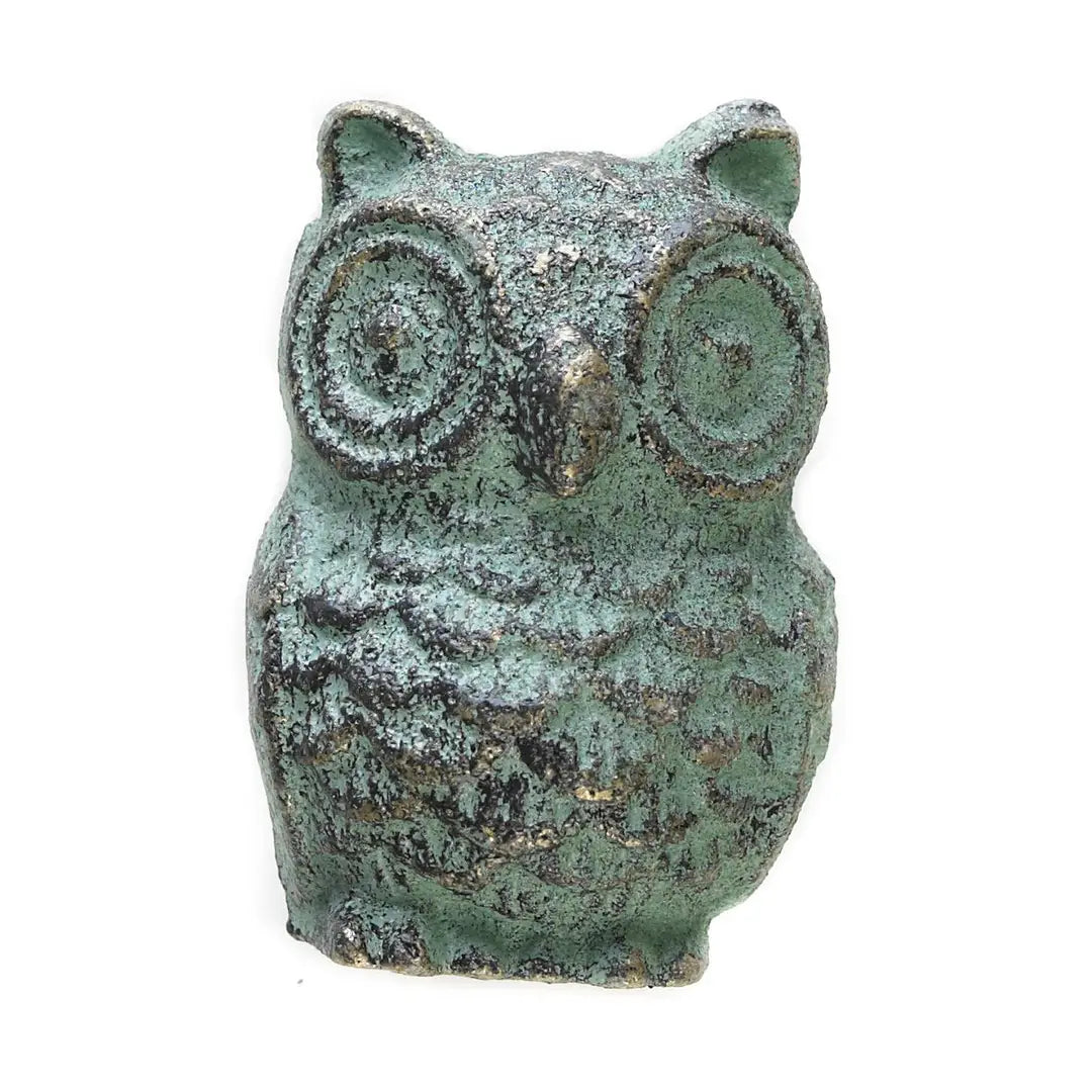 Cast Iron Owl Drawer Pull Antique Finish 2 in knob