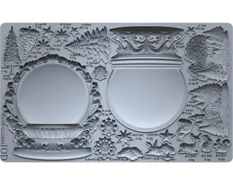 SNOWGLOBE IOD Decor Mould (6" x 10")