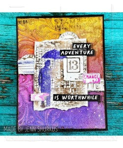 Tim Holtz Layered Stencil 4.125"X8.5" -Flourish