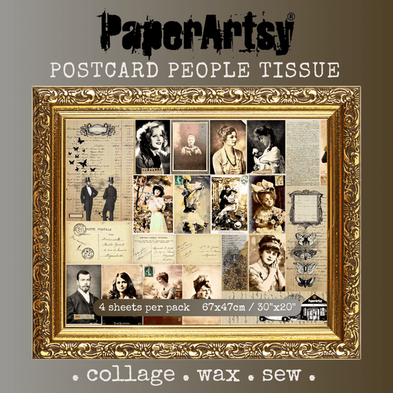 Printed Tissue 15 {Postcard People in colour}