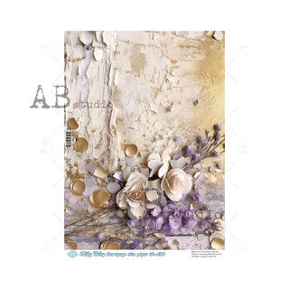 AB Studios Milk and Honey Lavender A4 Rice Paper mv190