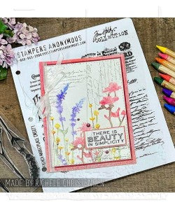 French Marketplace Tim Holtz Cling Mount Stamps: cms071