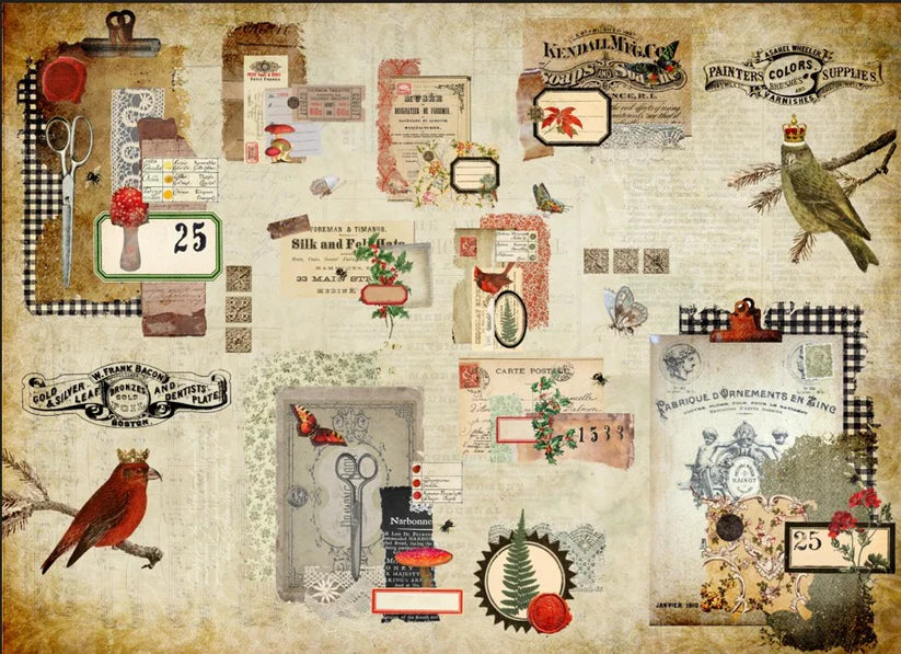 Scrappy Christmas-ROYCYCLED DECOUPAGE PAPER