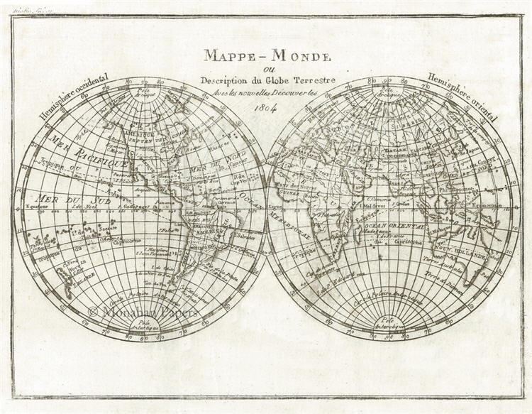 1804 Mappe - Monde - SPS1291