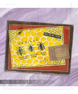 Tim Holtz Layered Stencil 4.125"X8.5" -Hive